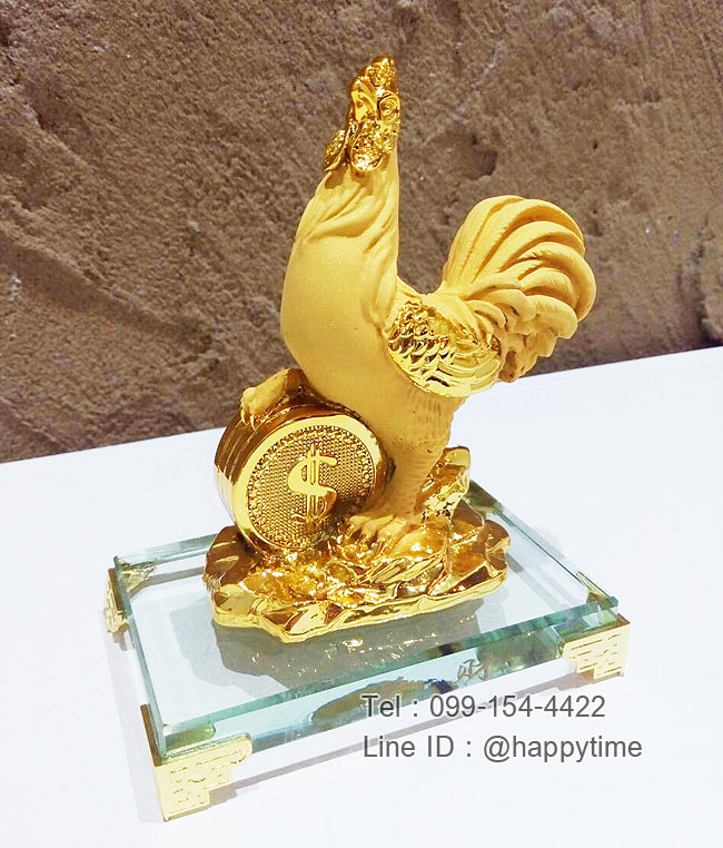 ของขวัญมงคลปีใหม่ ไก่เหยียบเงินเหรียญทอง