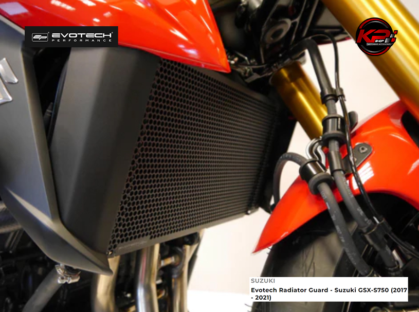 การ์ดหม้อน้ำ Evotech Radiator Guard - Suzuki GSX-S750 (2017 - 2021)