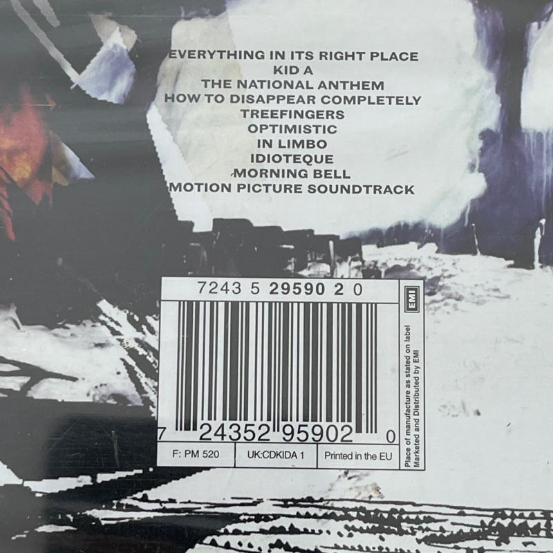 แผ่น CD ซีดีเพลง Radiohead – Kid A , CD, Album แผ่นแท้ ใหม่ ซีล