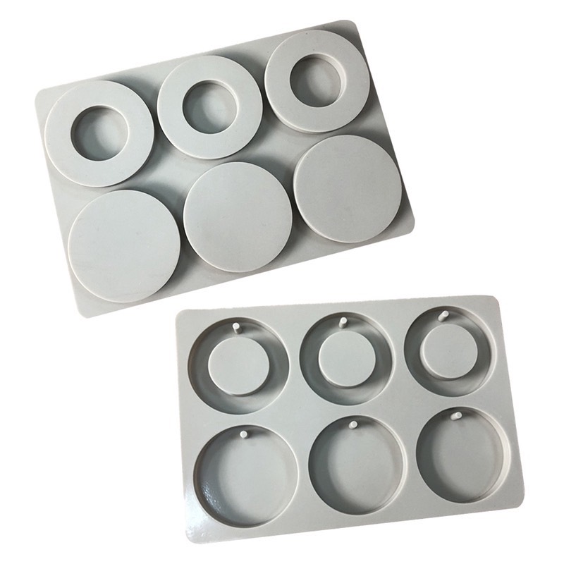แม่พิมพ์เจาะรูวงกลม 6 ช่อง ขนาด 20-25กรัม