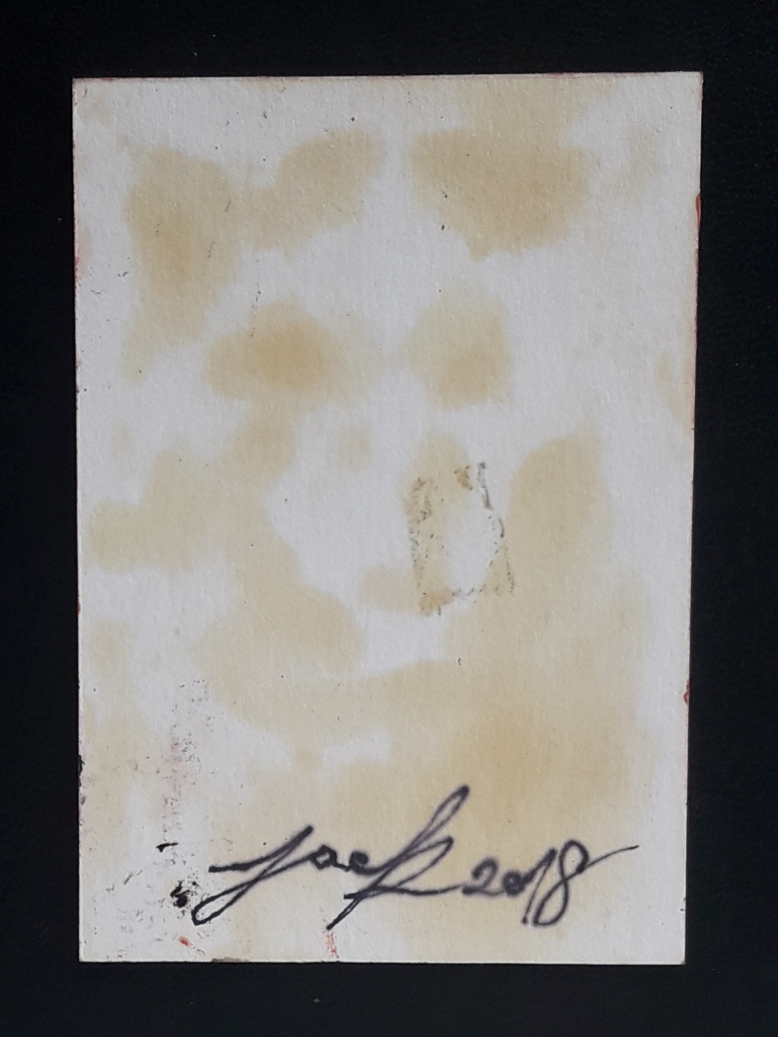 ACEO-ฺWolf no.3 ภาพวาดสีน้ำมัน บนกระดาษ 300 แกรม ขนาด 2.5 x 3.5 นิ้ว