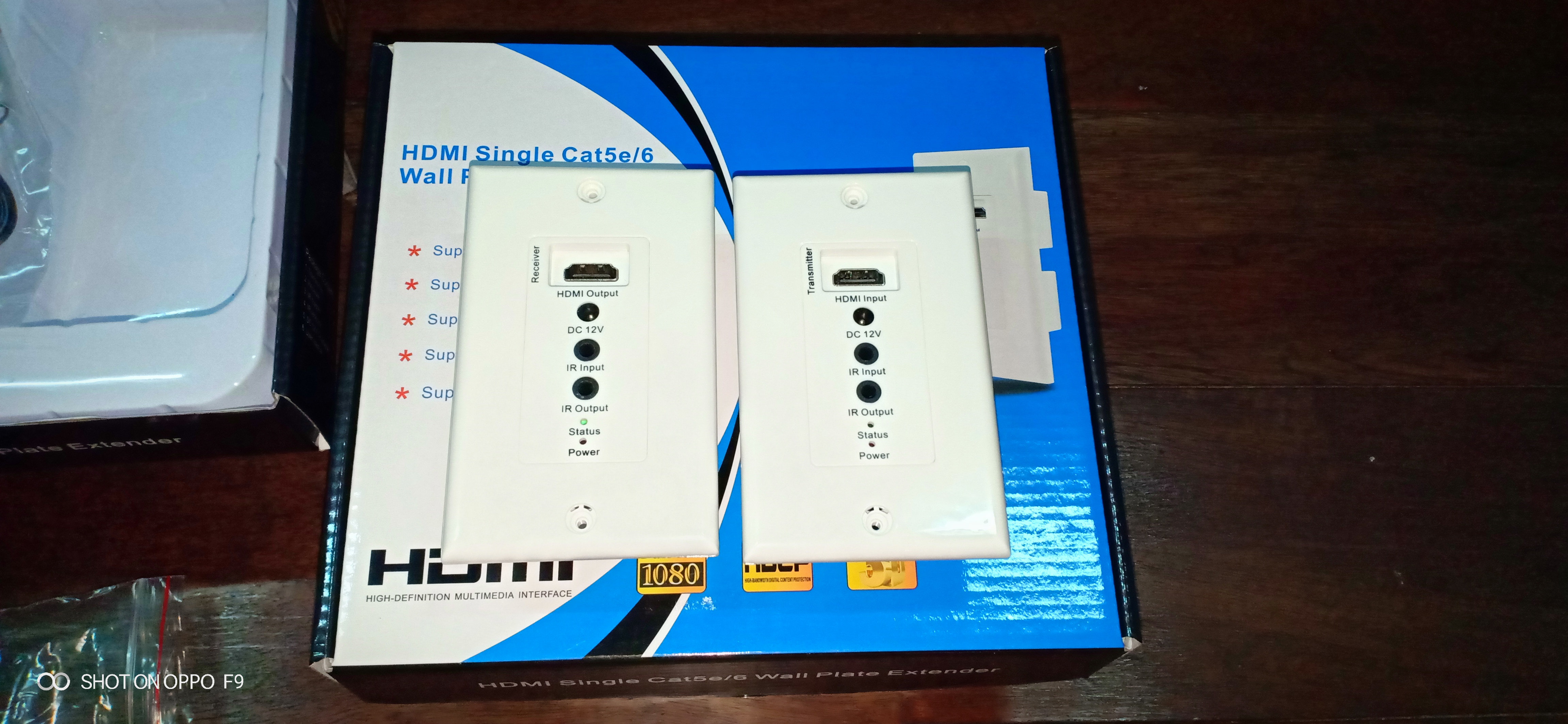 HDMI WALL PLATE EXTENDER 60M (POE) (คู่ละ)