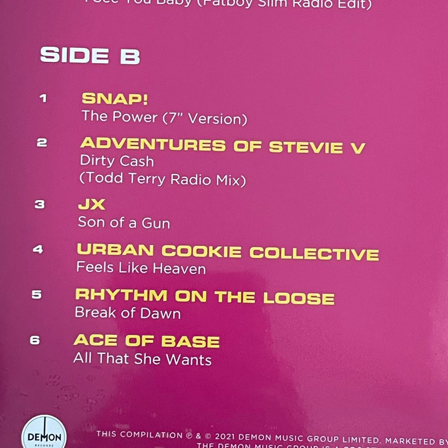 แผ่นเสียง 90s Dance Classics ,2LP x 140g vinyl แผ่นเสียงใหม่ ซีล