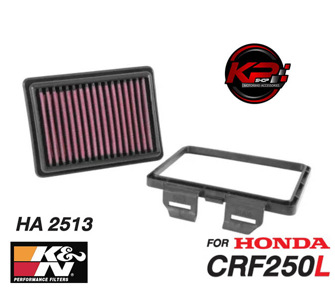 กรองอากาศ K&N FOR HONDA CRF250L/ HONDA REBEL 300/500 (HA 2513)