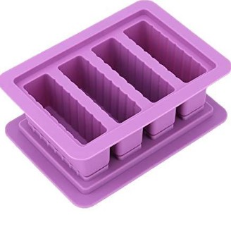 แม่พิมพ์สี่เหลี่ยมผืนผ้าพร้อมฝาปิด ขนาด95กรัม 4ช่อง