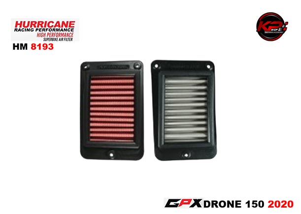 กรองอากาศ HURRICANE FOR GPX DRONE 150 2020+ (STANLESS) HM8193