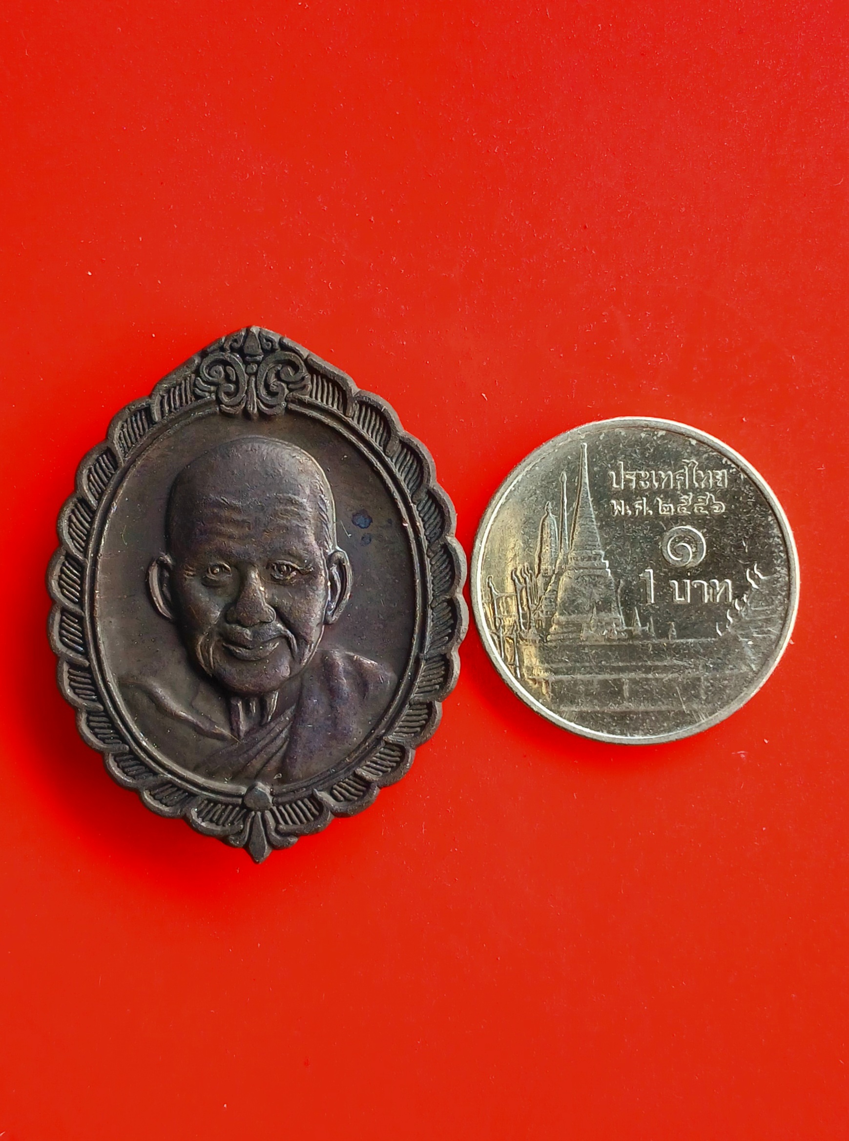 หลวงพ่อเปิ่น วัดบางพระ จ.นครปฐม ปี 2540 หลังพระสังกัจจายน์ รุ่นนี้ดีค้าขายรวย