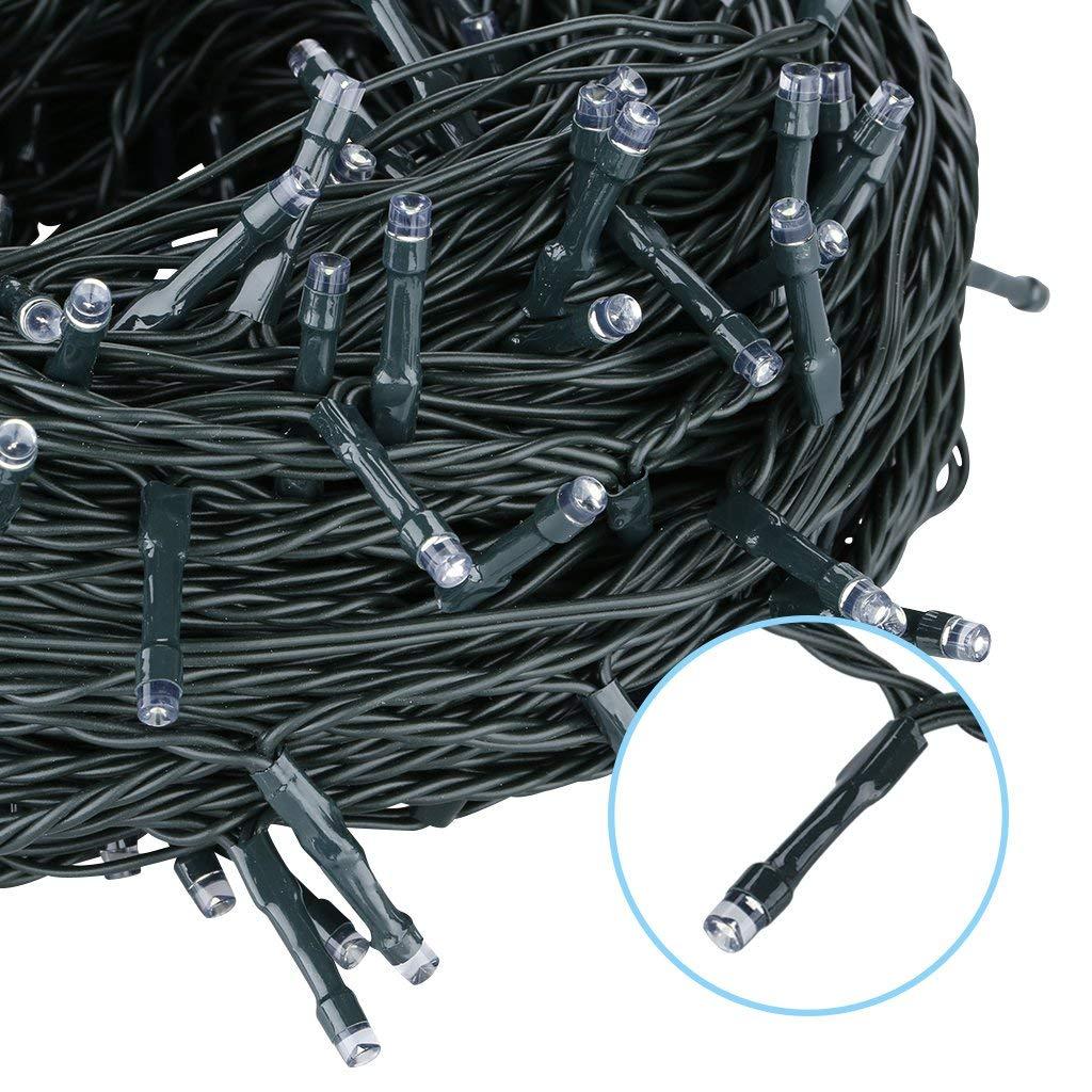 ไฟประดับ led ยาว 50 เมตร เเสงวอร์มไวท์ (warmwhite) เเบบไฟกระพริบ ปรับได้ 8 โหมด ไฟคริสต์มาส ไฟคริสมาส ไฟปีใหม่ สายไฟประดับต้นคริสต์มาส ไฟตกเเต่งเทศกาล สำหรับตกเเต่งอาคารสถานที่ สวน ห้องนอน ร้านค้า ต้นไม้ จำนวน 1 ชิ้น