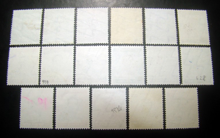 [-ครบชุด-] s1588-แสตมป์พระรูป ในหลวง รัชกาลที่ 9 ชุดที่5 พิมพ์ JAPAN พ.ศ.2515-20 ครบชุด 17 ดวง ใช้แล้ว สภาพดี หายาก น่าสะสมครับ