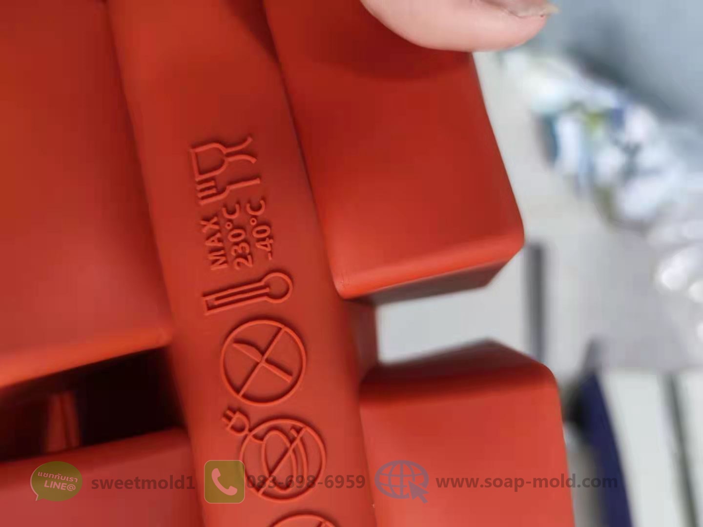 แม่พิมพ์สี่เหลี่ยม ขนาด145กรัม 6ช่อง รหัสสินค้า: 007746