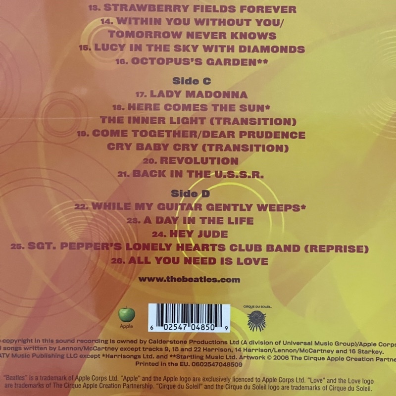 แผ่นเสียง The Beatles Love * 26 tracks ,2 LP, Album, Reissue, Remastered, Gatefold แผ่นเสียงมือหนึ่ง ซีล
