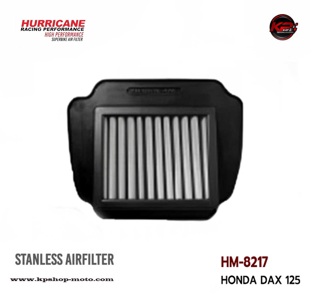 กรองอากาศ HURRICANE HM8217 FOR HONDA DAX 125 (STANLESS)