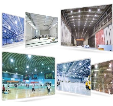 โคมไฟ UFO LED High Bayโคมไฮเบย์แอลอีดี 50W 100W 150W 200W เเสงขาว โคมไฟออกแบบมาสำหรับใช้ให้เเสงสว่างติดตั้งเพดานสูงในโรงงาน,โกดัง,โชว์รูม ซุปเปอร์มาร์เกต, ศูนย์จัดแสดงสินค้า, สนามกีฬา