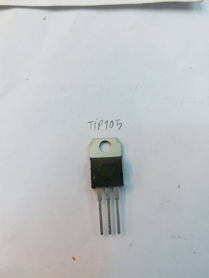 TIP105ทรานซิสเตอร์PNPตัวถังTO-220ยี่ห้อON-SEMIราคาตัวล่ะ