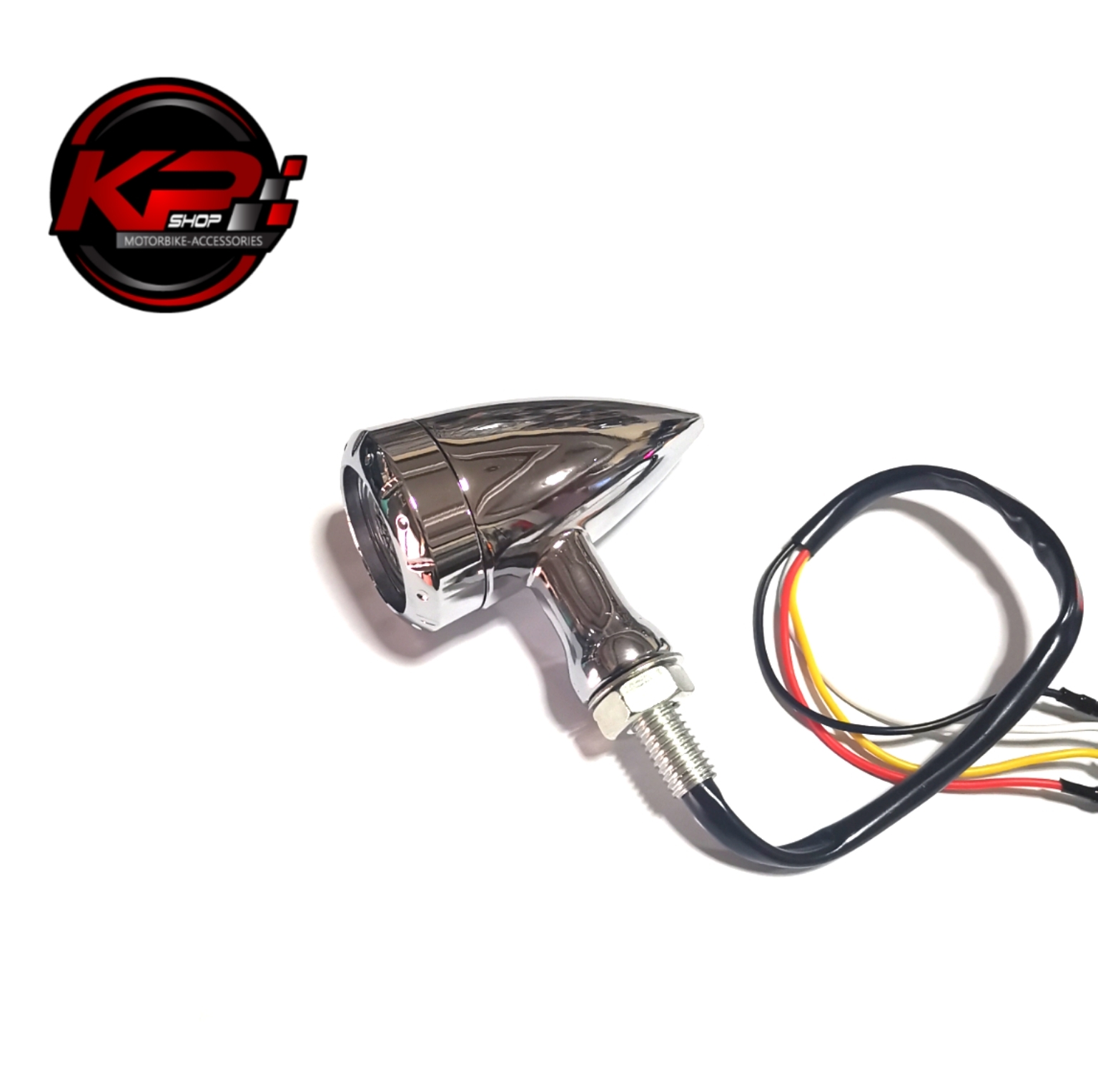 ไฟเลี้ยวแต่งช็อปเปอร์ สีโครเมี่ยม เปลี่ยนสีเลนส์ได้