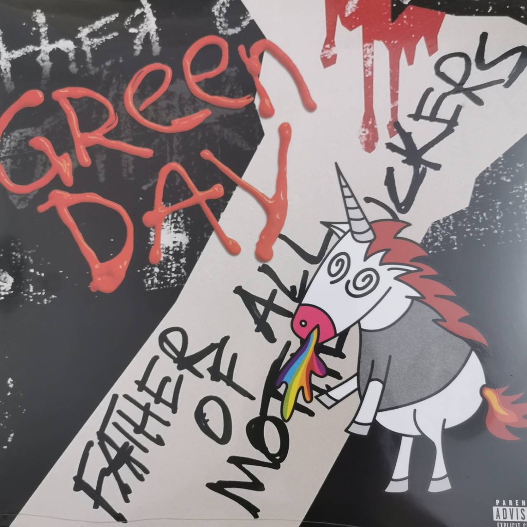 แผ่นเสียง Green day Father of all....Black Vinyl, LP, Album, Canada แผ่นเสียง,มือหนึ่ง ซีล