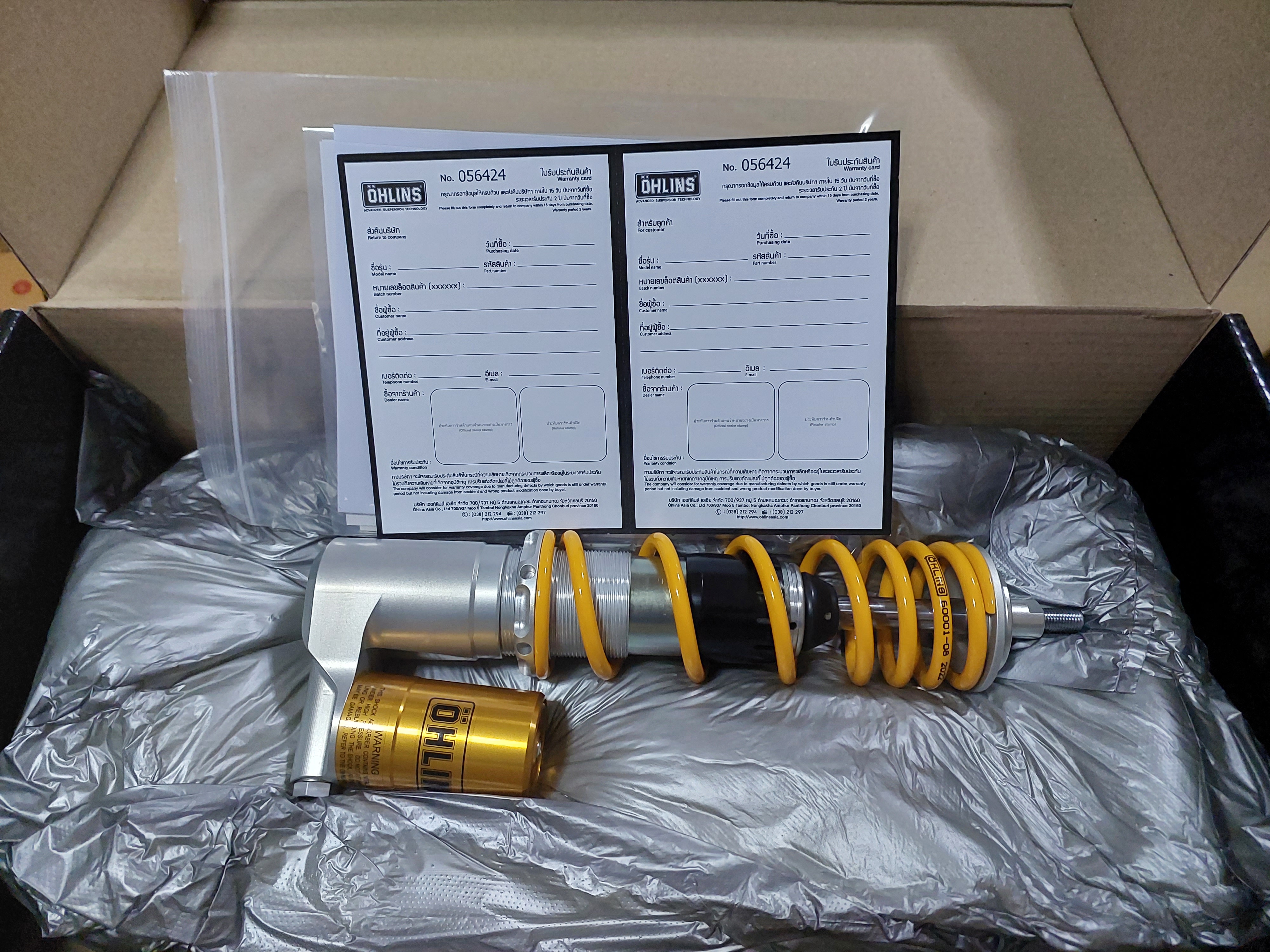 โช๊คหน้า OHLINS FOR VESPA SPRINT125/150 2017-2019 / primavera 2020 PI 801