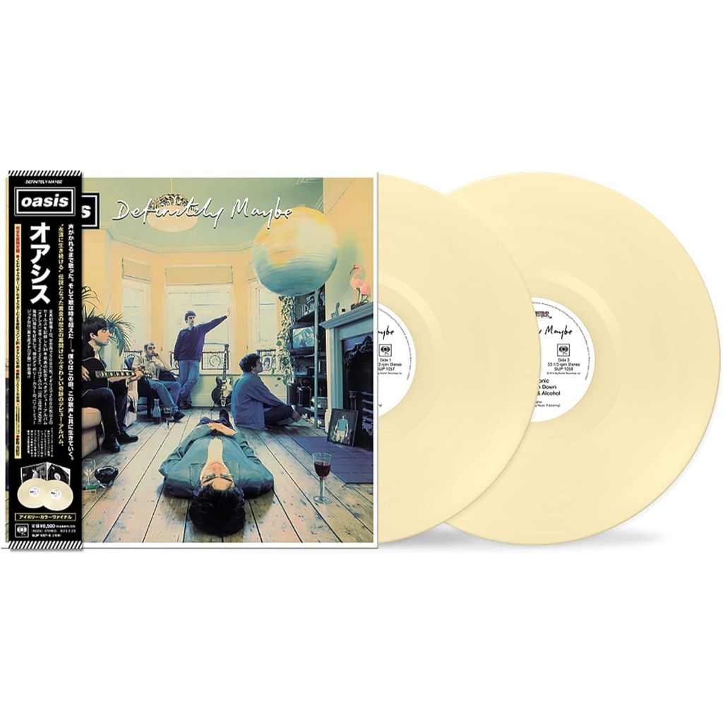 แผ่นเสียง Oasis Definitely Maybe , 2 x Vinyl, LP, Album, Limited Edition, Ivory JP มือหนึ่ง ซีล