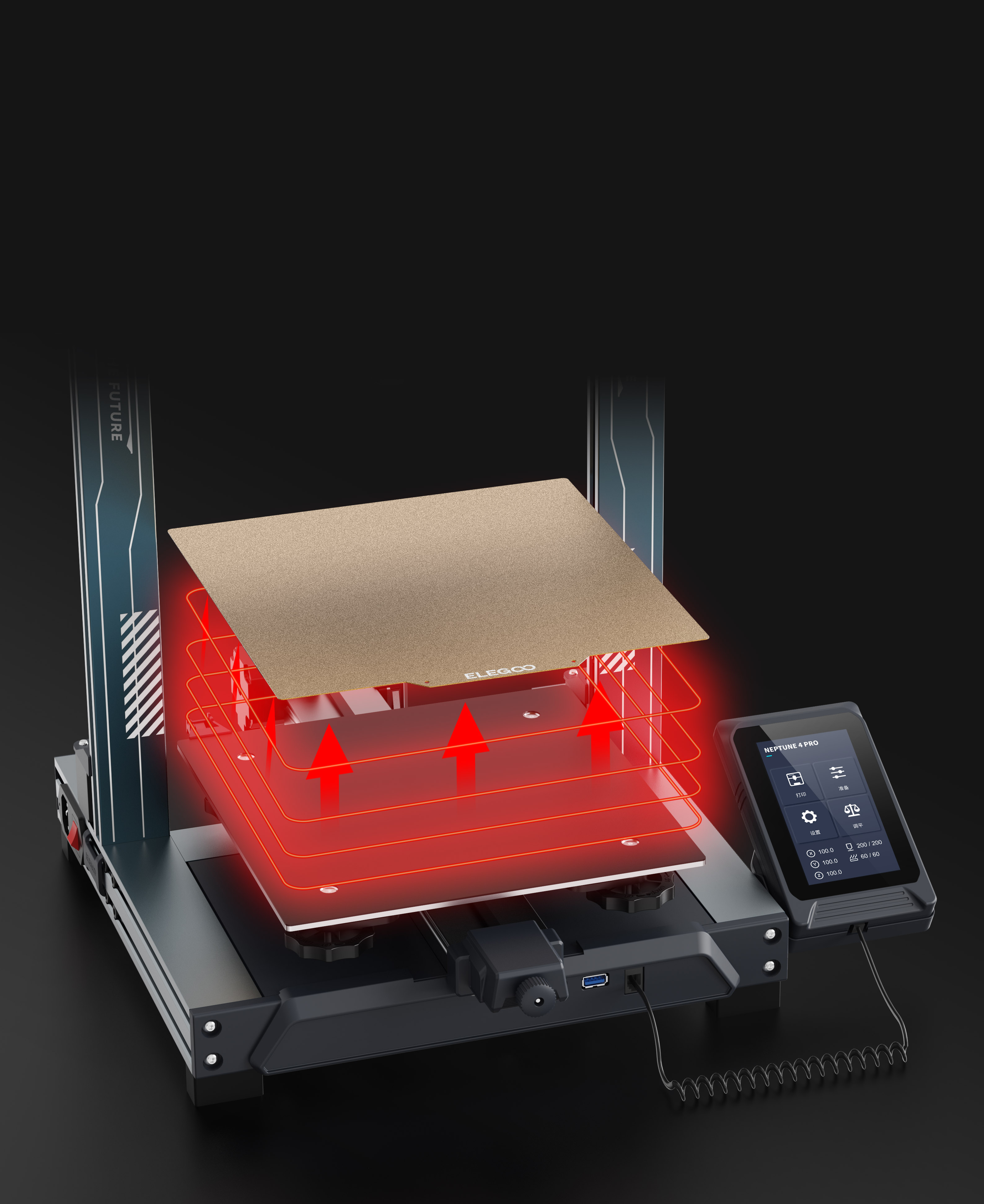 เครื่องพิมพ์ 3 มิติ (3D Printer) Elegoo Neptune 4 Pro by In2real3d