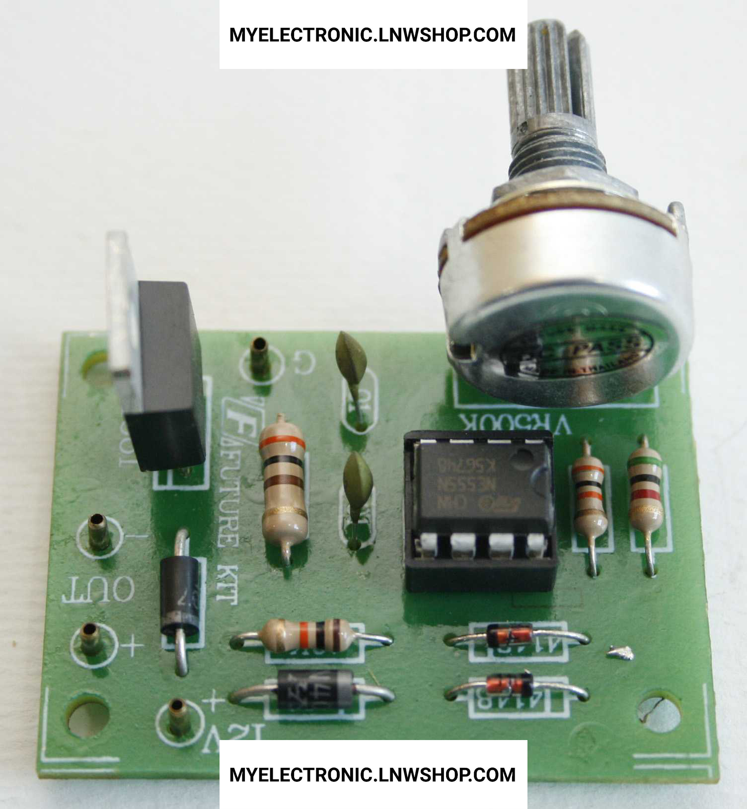 ชุดลงปริ้นFA804ควบคุมความเร็วมอเตอร์DC12V0-20Wลงปริ้นแล้ว