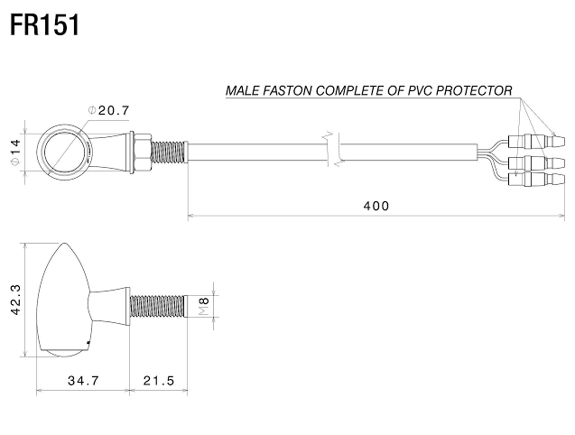 ไฟเลี้ยว RIZOMA CLUB L