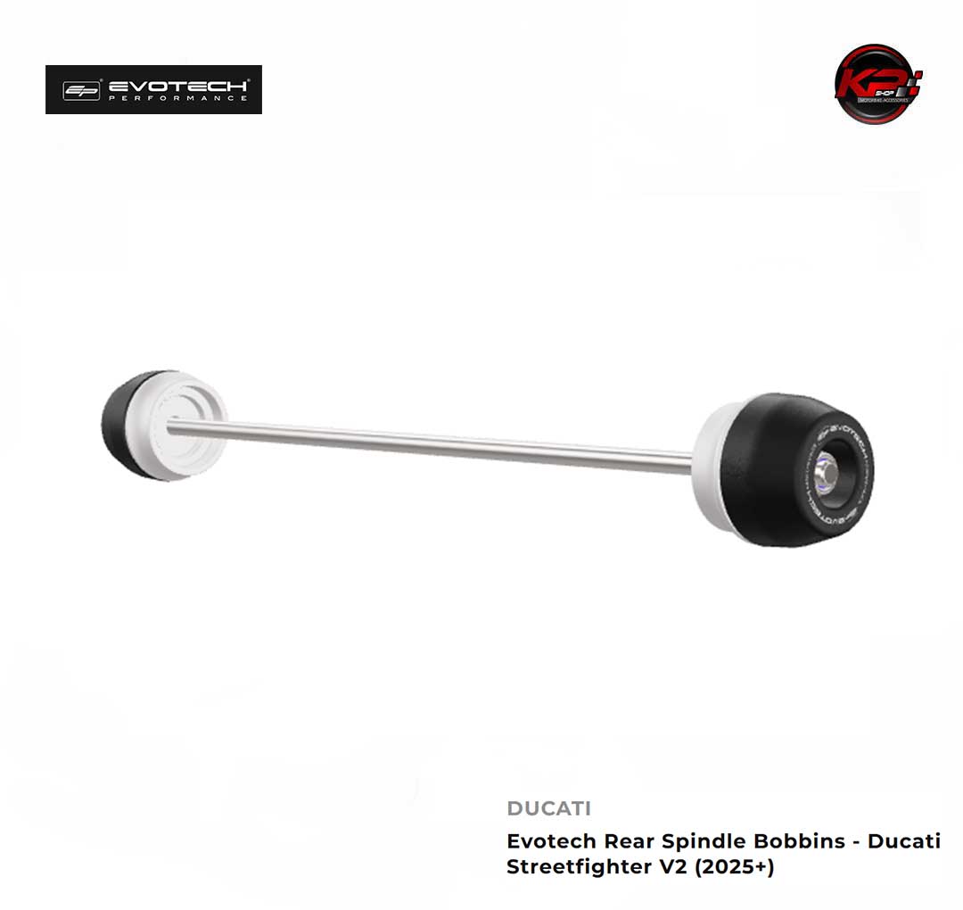 กันล้มหลัง Evotech Rear Spindle Bobbins - Ducati Streetfighter V2 (2025+)