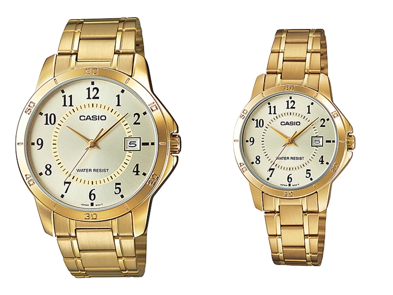 นาฬิกาคู่รัก MTP-V004G-9B & LTP-V004G-9B