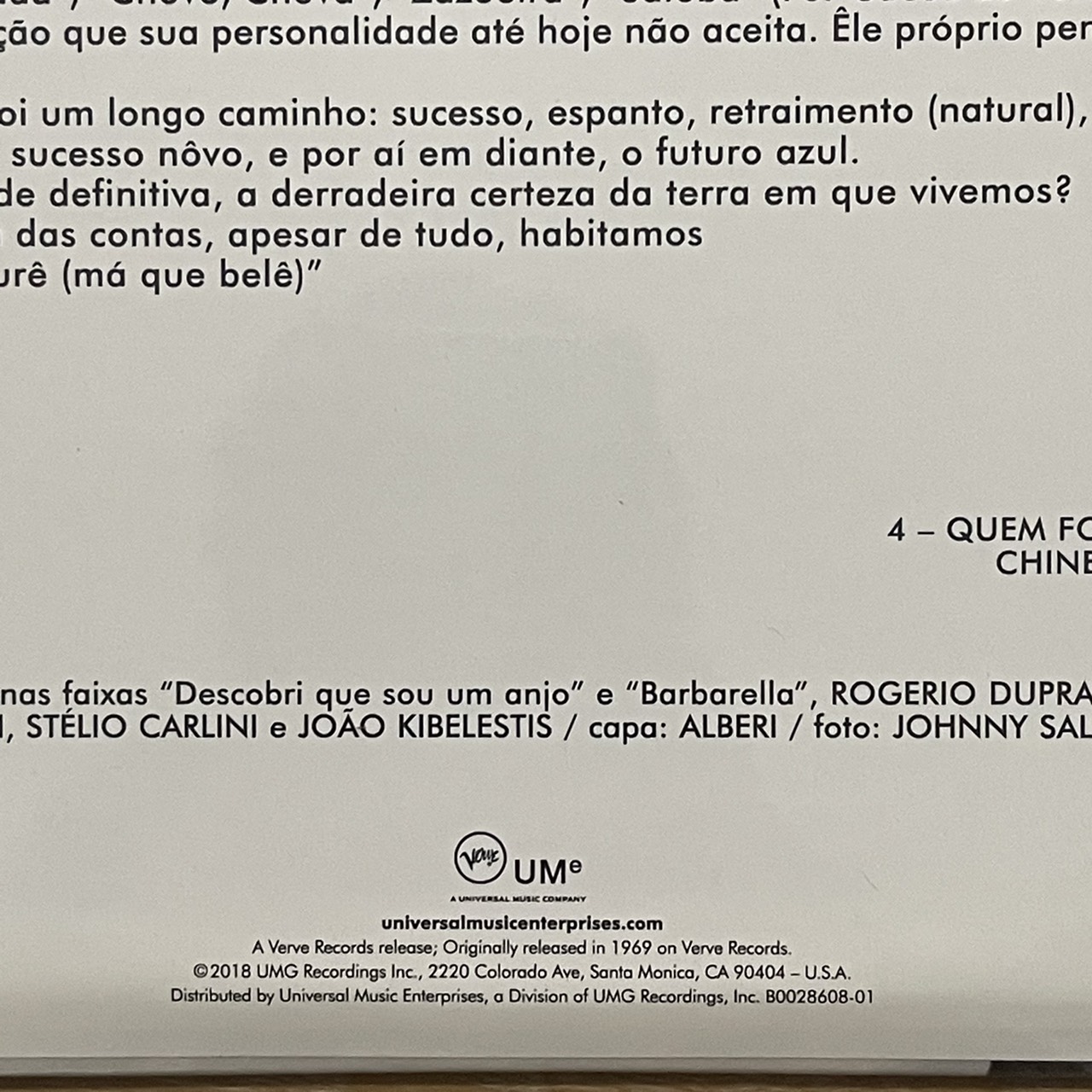 แผ่นเสียง Jorge Ben – Jorge Ben Vinyl, LP, Album, Reissue, Mono Country: US Jazz, Latin มือหนึ่ง ซีล