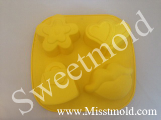 แม่พิมพ์ รูปผู้หญิง 4 ช่อง Lady silicone mold
