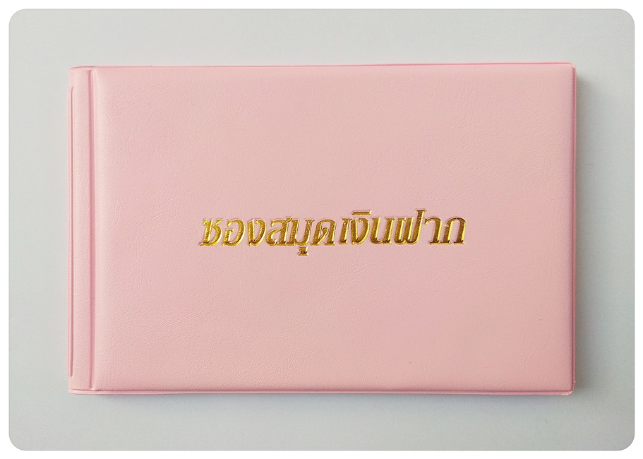 (bbv-06LightPink) สมุดเก็บสมุดบัญชีฯ (12 ช่อง) สีชมพูอ่อน
