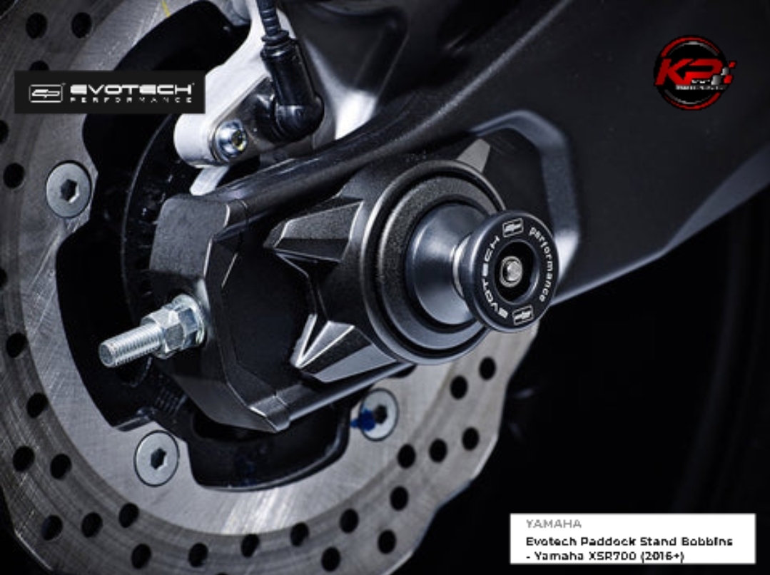 กันล้มพร้อมสปูนยกรถ Evotech Paddock Stand Bobbins - Yamaha XSR700 (2016+)