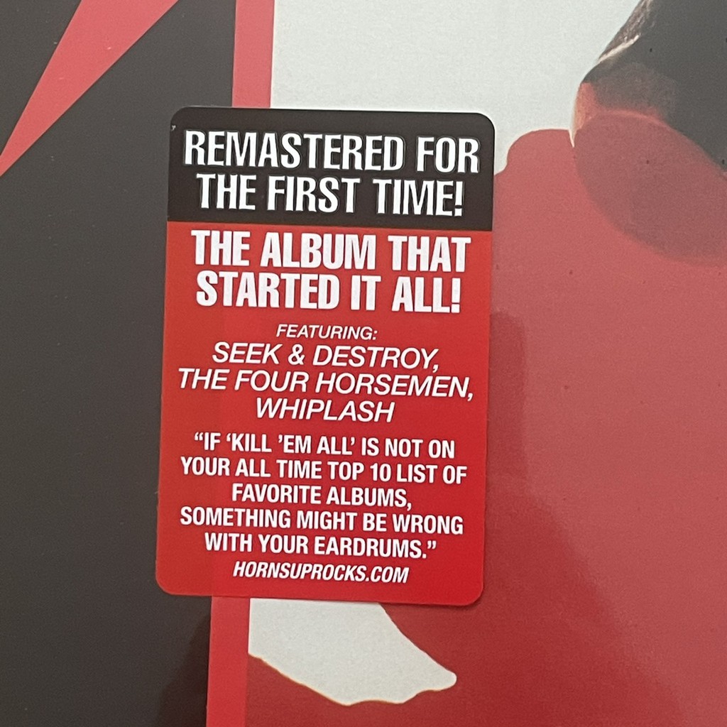 แผ่นเสียง Metallica – Kill 'Em All, Vinyl, LP, Album, Reissue, Remastered มือหนึ่ง ซีล