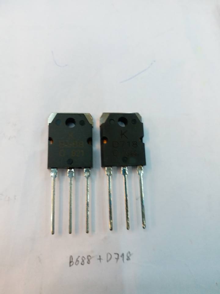 ขาย 2SB688 คู่ กับ 2SD718 ขายเป็นคู่ตัวถังTO-247 ทรานซิสเตอร์ TRANSISTER B688คู่ กับ D718 ราคาคู่ล่ะ บาท
