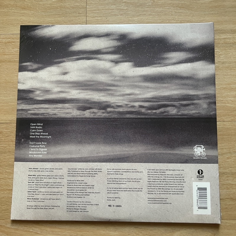 แผ่นเสียง Jack Johnson - Meet The Moonlight ,Vinyl, LP, Stereo ,Canada แผ่นเสียงมือหนึ่ง ซีล