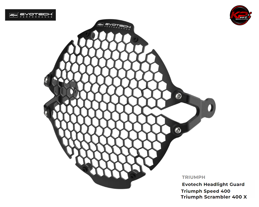 การ์ดไฟหน้า Evotech Headlight Guard - Triumph Scrambler 400 X / SPEED 400 (2024+)