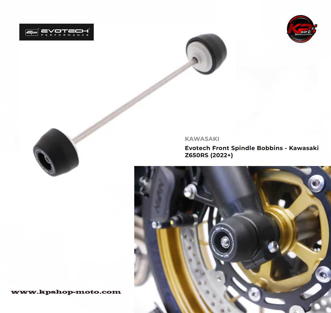 กันล้มหน้า Evotech Front Spindle Bobbins - Kawasaki Z650RS (2022+)