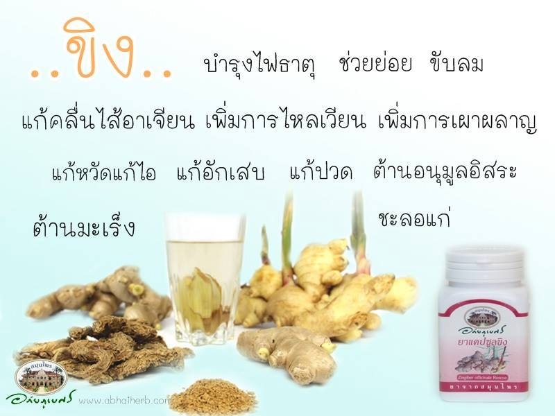 แคปซูลขิง อภัยภูเบศร