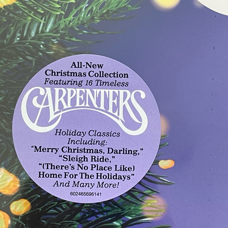 แผ่นเสียง Carpenters - Christmas Once More ,Black Vinyl, LP, Compilation ,Canada มือหนึ่ง ซีล
