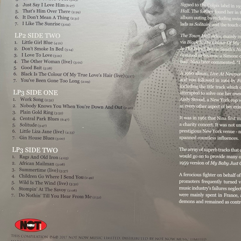 แผ่นเสียง Nina Simone - The Platinum Collection - 42 All Time Classics , 3 x Vinyl, White colour ,EU มือหนึ่ง ซีล