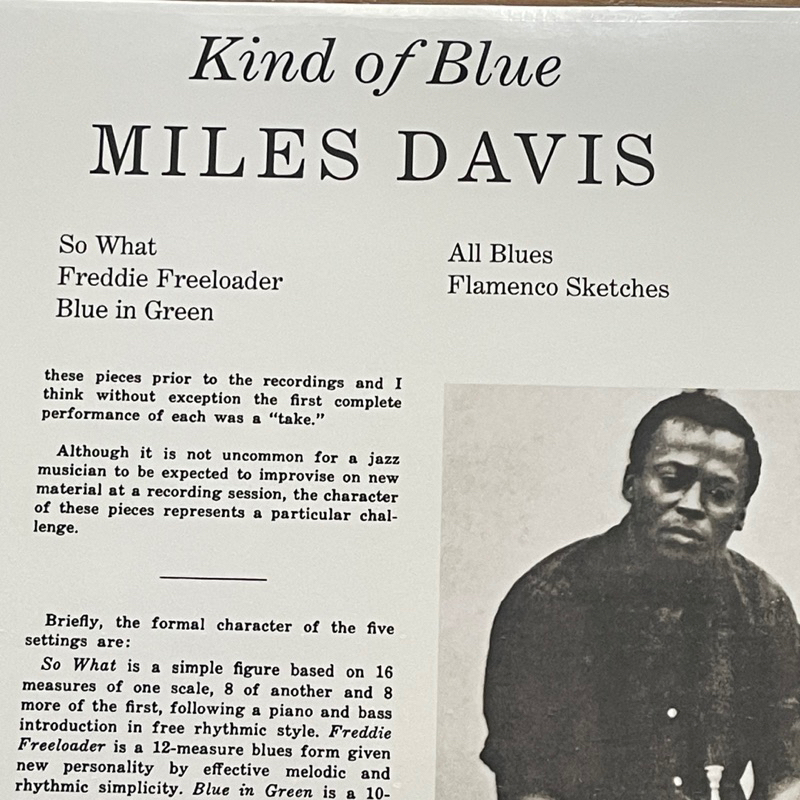 แผ่นเสียง Miles Davis - Kind Of Blue ,Vinyl, LP, Album, Reissue, Repress, 180 gram แผ่นเสียงมือหนึ่ง ซีล
