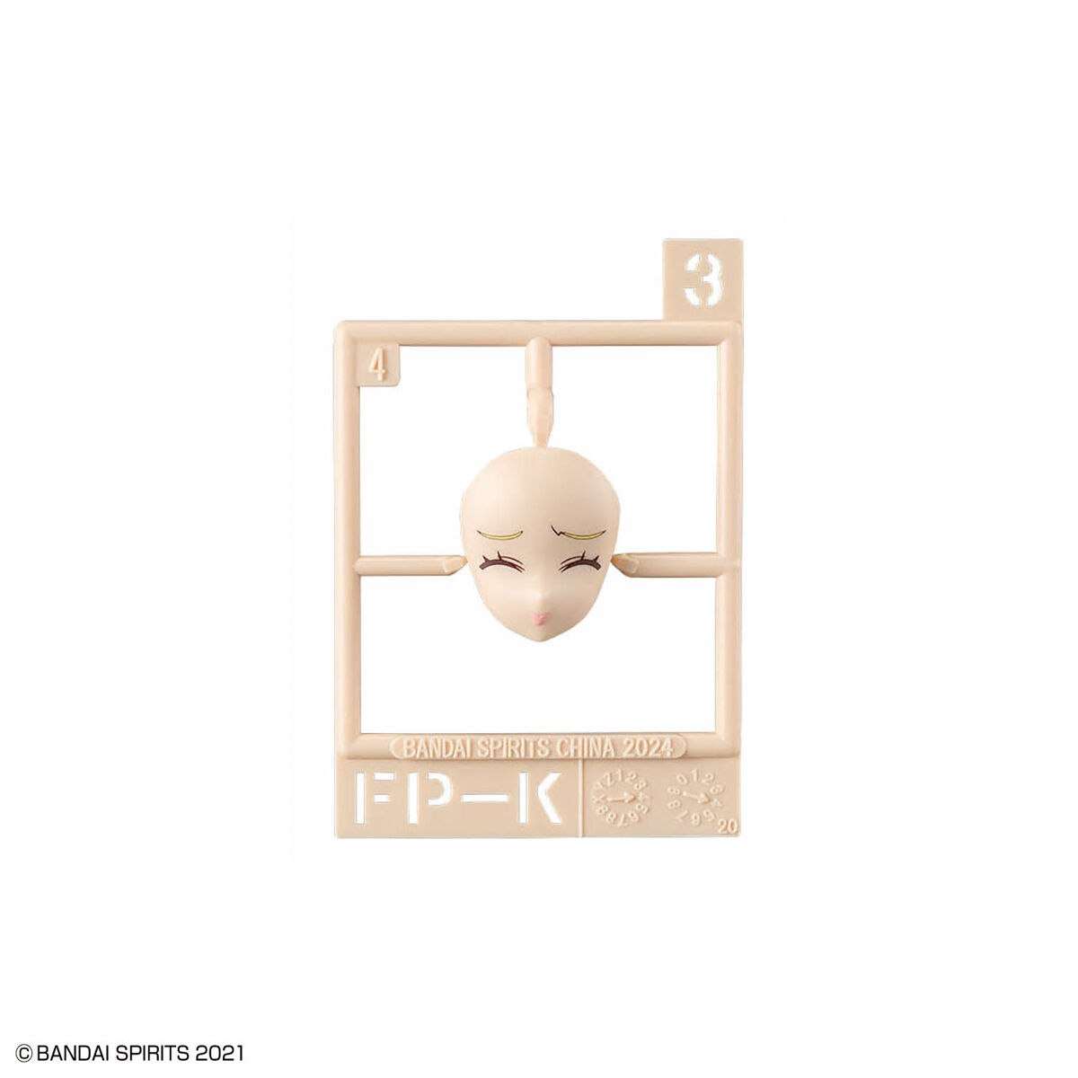 1068356 BANDAI SPIRITS 30MS OPTION FACE PARTS FACIAL EXPRESSION SET 7 COLOR A