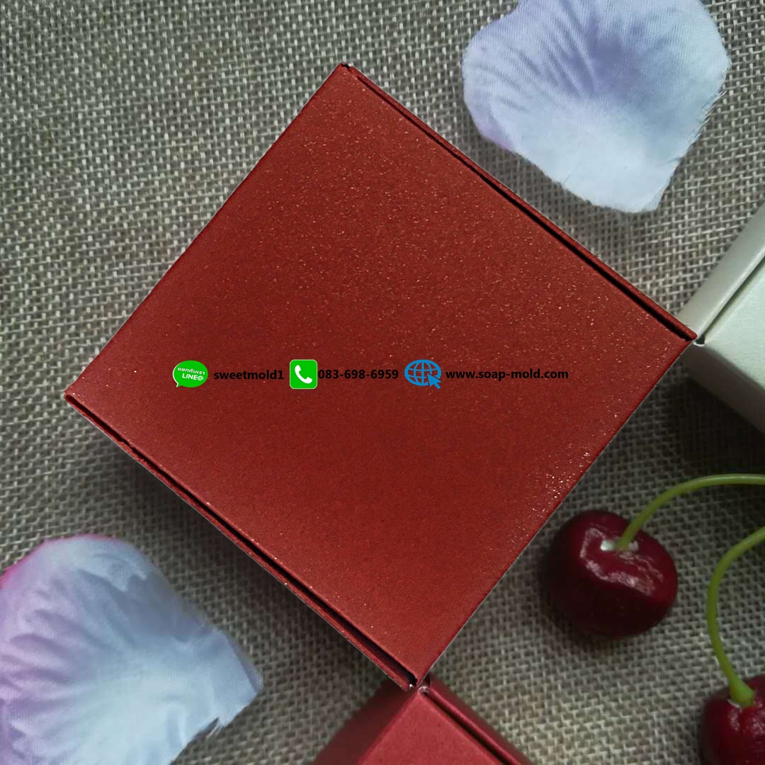 กล่องพับกระดาษสี่เหลี่ยมสีสันสดใส มีให้เลือกขนาดและสี (แพ็ค50ชิ้น)