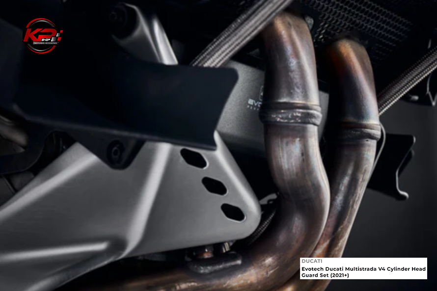การ์ดเครื่อง Evotech Ducati Multistrada V4 Cylinder Head Guard Set (2021+)