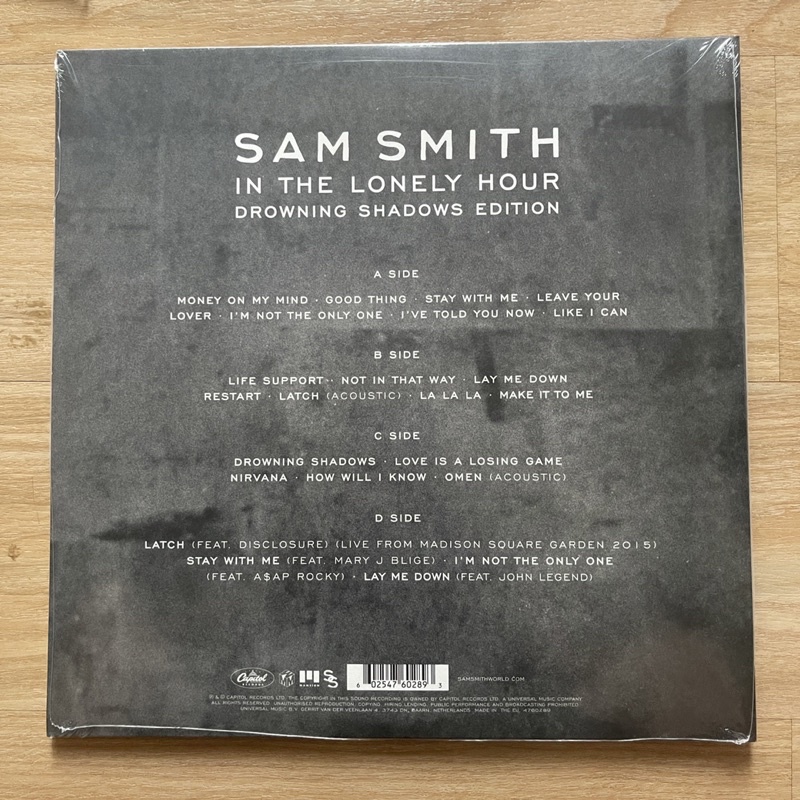 แผ่นเสียง Sam Smith In The Lonely Hour - Drowning Shadows Edition 2 x Vinyl, Gatefold US แผ่นเสียงมือหนึ่ง ซีล