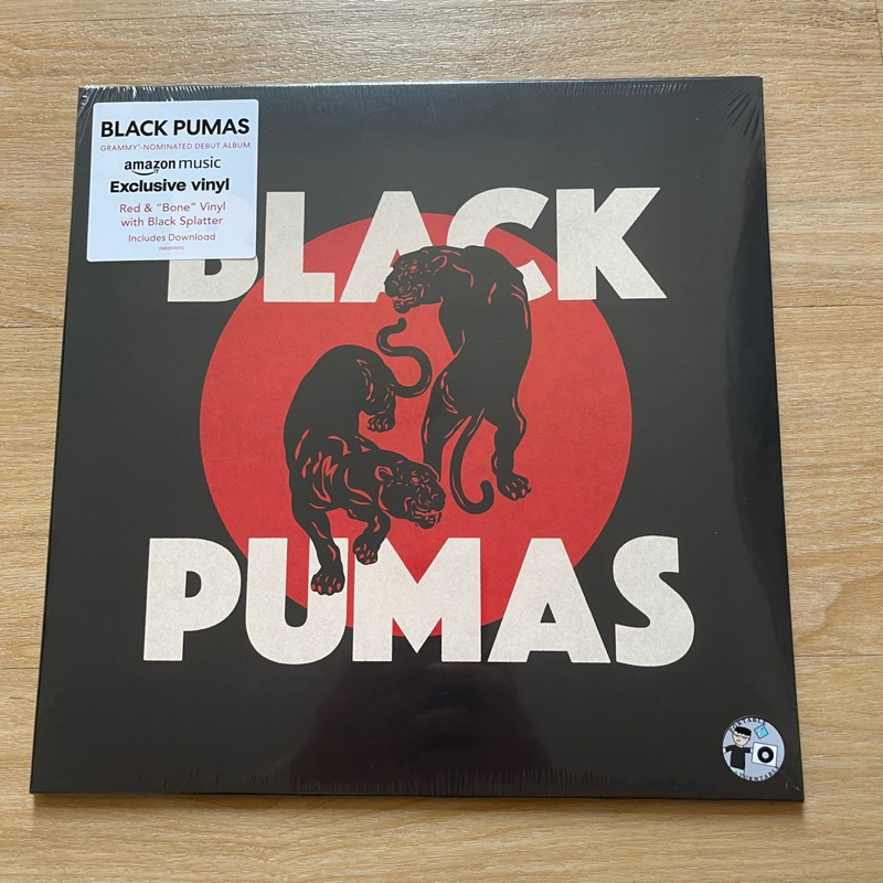แผ่นเสียง Black Pumas - Black Pumas **Red & Bone with Black Splatter , Vinyl, LP, Album, Reissue, มือหนึ่ง ซีล