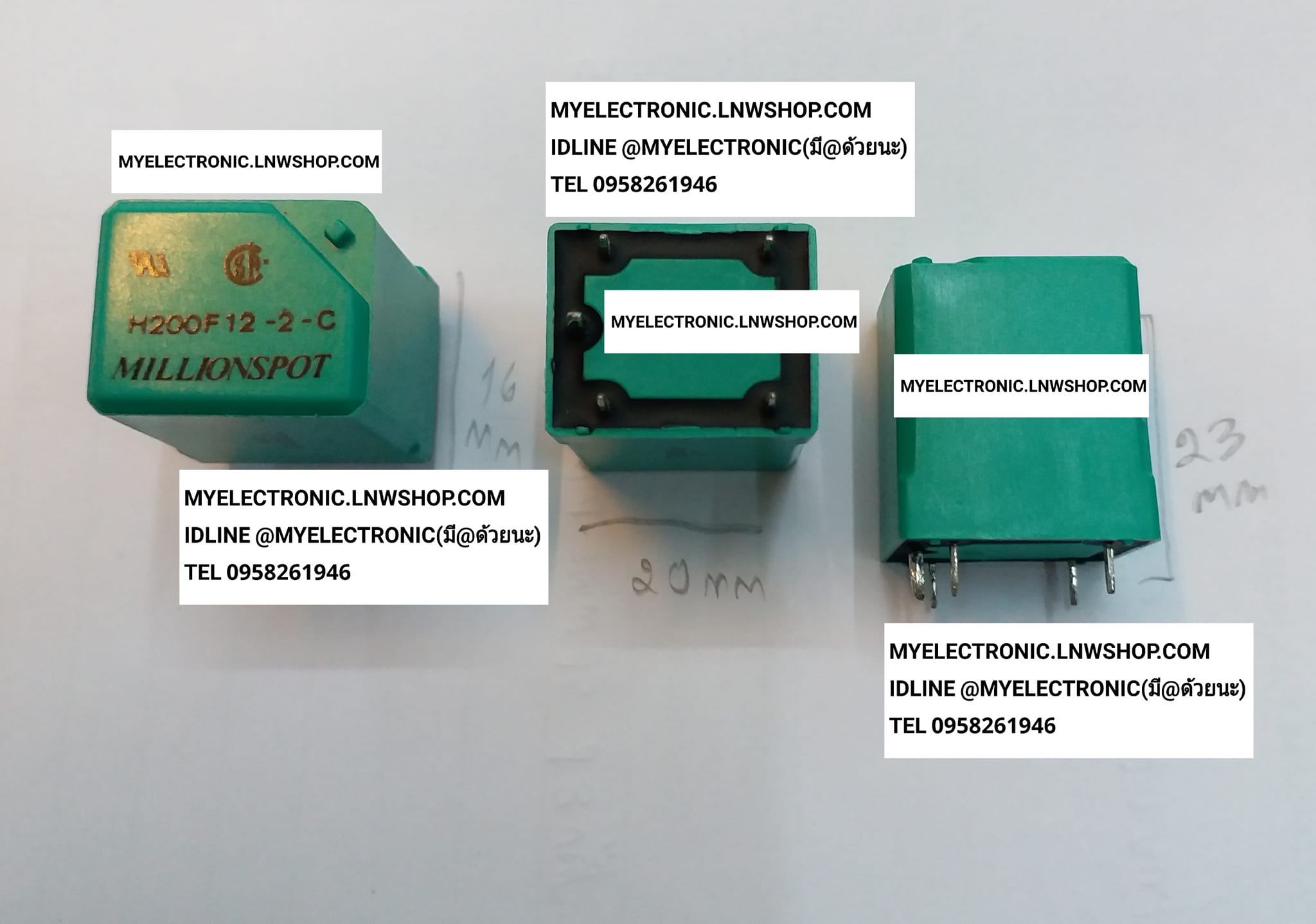 ขาย H200F12-2-C , รีเลย์5ขา10A , รีเลย์5ขา , รีเลย์5ขา12V รีเลย์12V5ขา ยี่ห้อ MILIONSPOT CONTRAC คอนแทร 10A250V ราคา ตัวละ . . . . หน่วย บาท