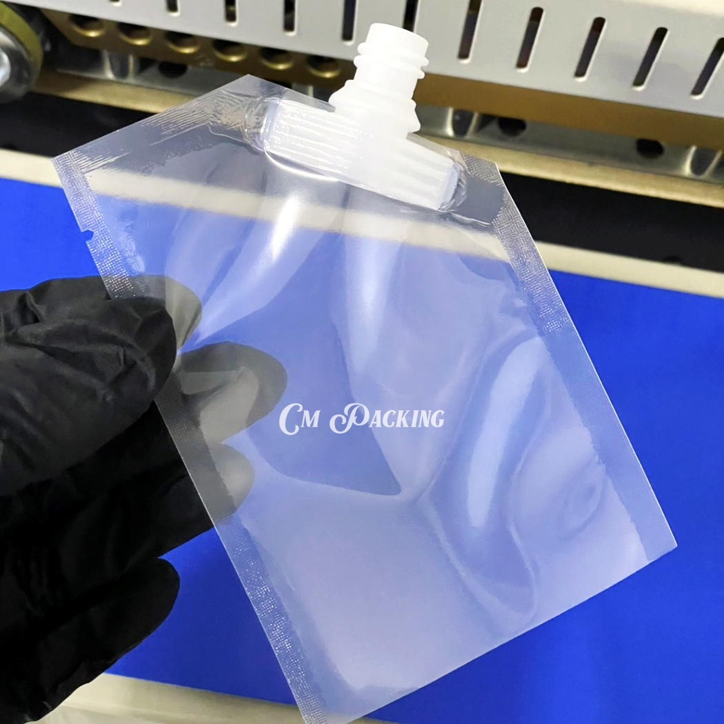 ถุงฝาเกลียว แบบเปิดก้นถุง (50ใบ) ใส่ซุป ใส่น้ำ/ของเหลว ติดจุกฝาเกลียว