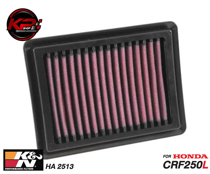 กรองอากาศ K&N FOR HONDA CRF250L/ HONDA REBEL 300/500 (HA 2513)