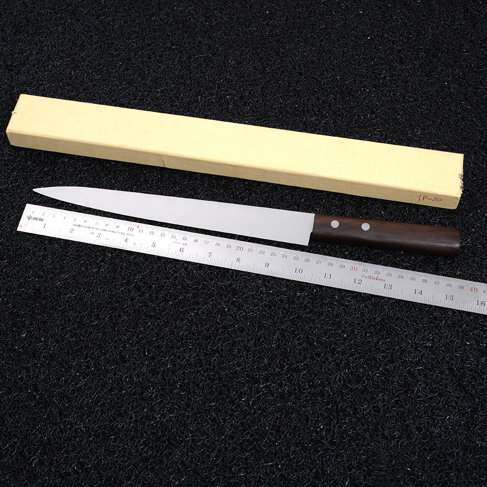 JP-32 มีดเชฟ มีดทำครัว มีดทำครัวญี่ปุ่น สำหรับเชฟมืออาชีพ แม่บ้านหั่นเนื้อ หั่นผัก ใบมีดสแตนเลส ความยาวรวมด้ามมีด 15 นิ้ว 1 450 กรัม เงิน 10 นิ้ว