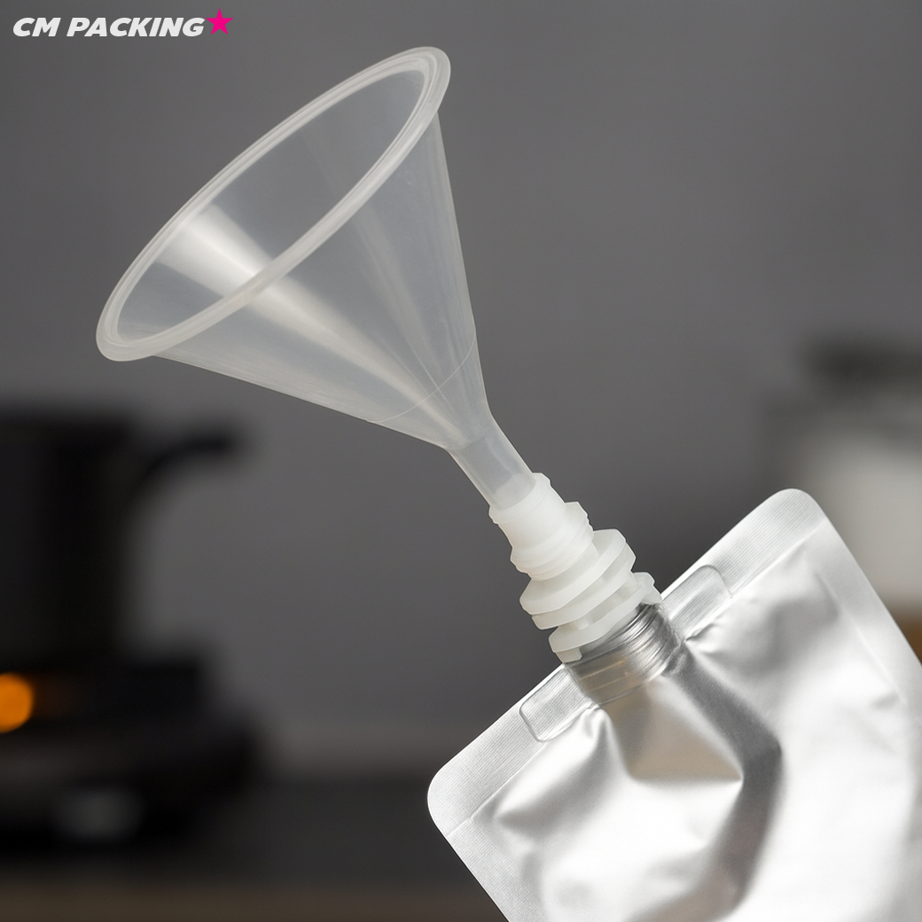 กรวยขนาดเล็ก สำหรับบรรจุของเหลว เนื้อพลาสติกใสอย่างดี